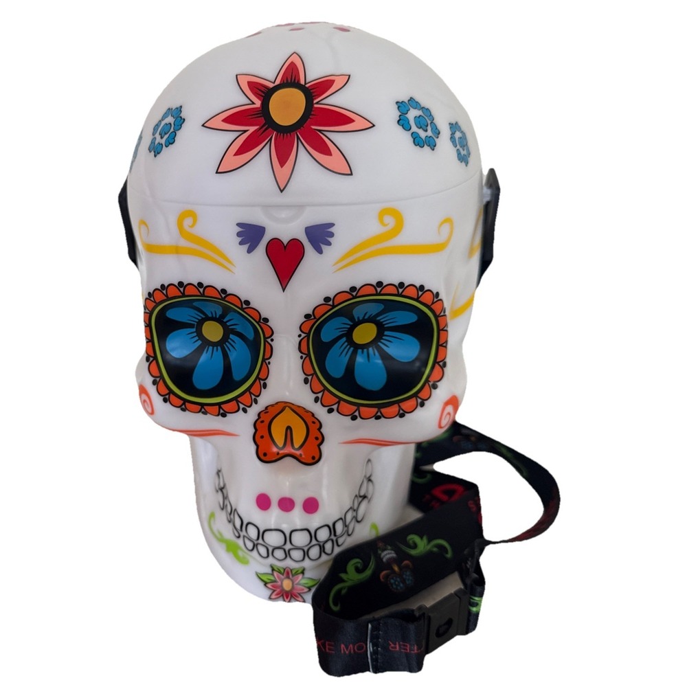 New AMC Sugar Skull Light Up Popcorn‎ Bucket Halloween /Day Of The Dead